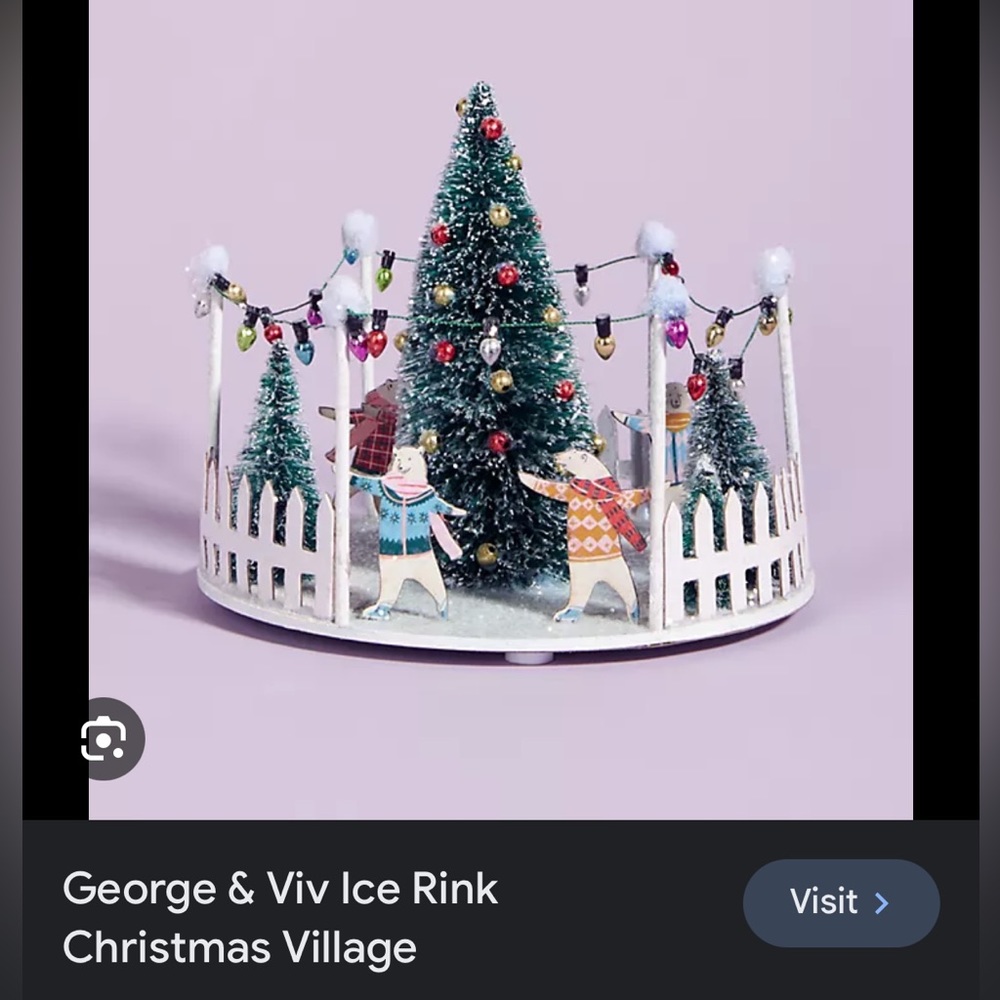 ISO Anthropologie George & Viv Christmas Ice Rink